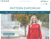 Tablet Screenshot of patternemporium.com